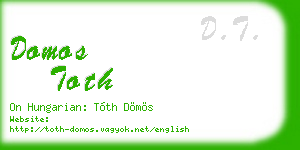 domos toth business card